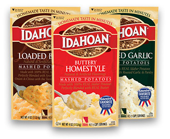 mashed idahoan potatoes instant directions flavored original garlic foods