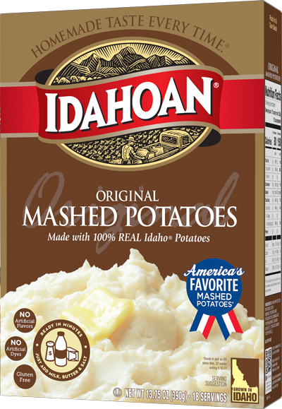 Idahoan Original Mashed Potatoes 13.75oz Carton