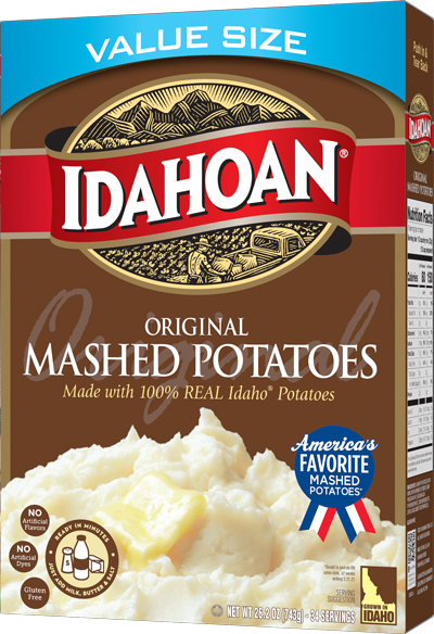 Idahoan Original Mashed Potatoes 26oz Carton