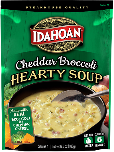 Idahoan Cheddar Broccoli Hearty Soup Pouch