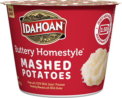 Idahoan Buttery Homestyle Mashed Potatoes Cup Single