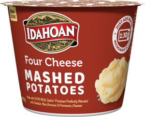 Idahoan Four Cheese Mashed Potatoes Cup Single
