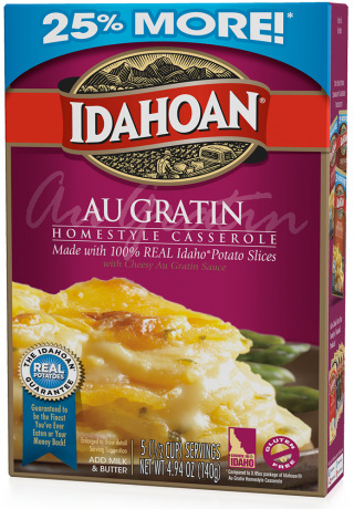 Au Gratin Homestyle Casserole  Idahoan Mashed Potatoes  Idahoan Foods LLC