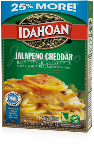 Jalapeño Cheddar Homestyle Casserole  Idahoan Mashed Potatoes  Idahoan Foods LLC