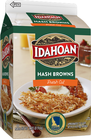 Hash Browns Carton - Idahoan Mashed Potatoes - Idahoan Foods LLC