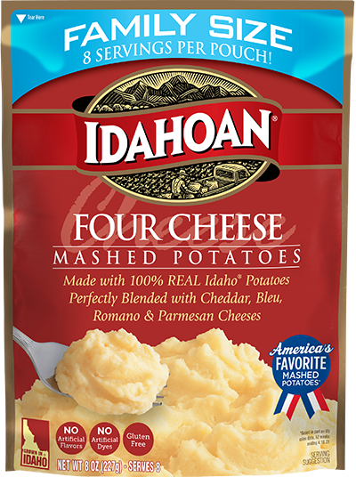 Idahoan Four Cheese Family Size Mashed Potatoes Pouch
