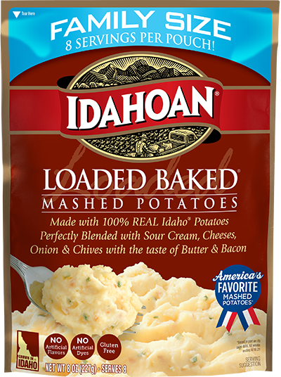 Idahoan Loaded Baked Family Size Mashed Potatoes Pouch