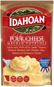 Idahoan Four Cheese Mashed Potatoes 4oz Pouch
