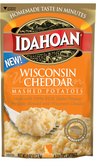 Wisconsin Cheddar Mashed Potatoes - Idahoan Mashed Potatoes - Idahoan ...