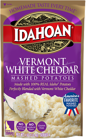 Idahoan Vermont White Cheddar Mashed Potatoes 4oz Pouch