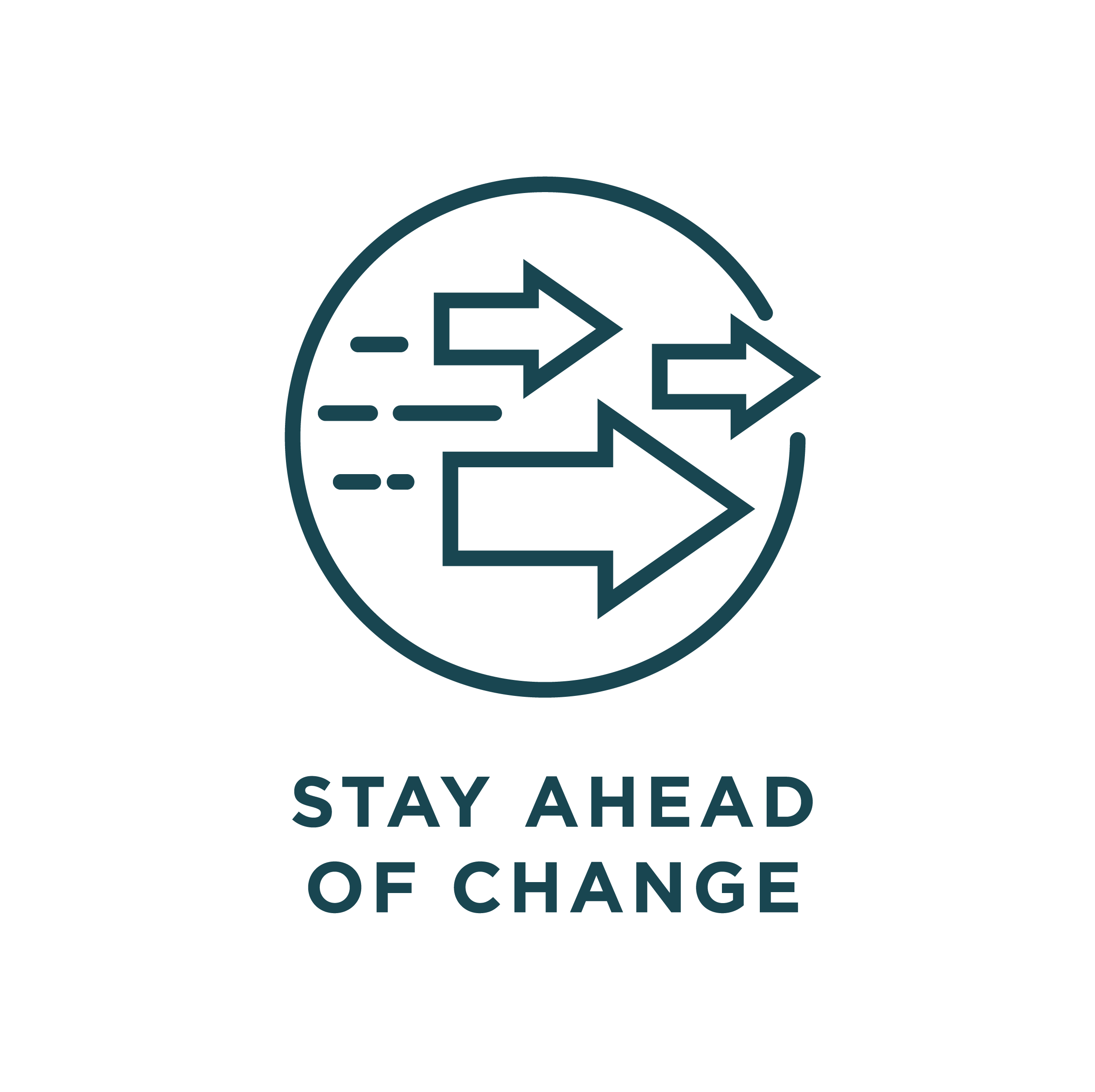 Stay ahead of change logo