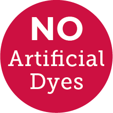 No artificial dyes icon