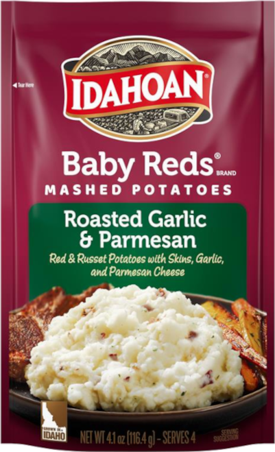 4-serving pouch of Idahoan Baby Reds with Roasted Garlic and Parmesan